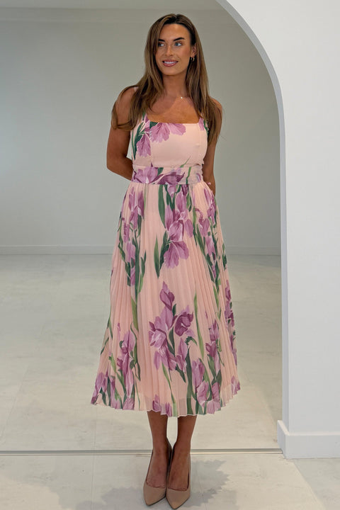Girl in Mind Lola Floral Print Midi Dress