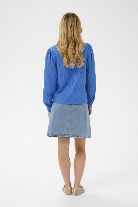 Cream Signe Shirt - Palace Blue