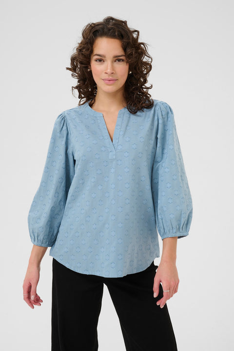 Kaffe Kaneya Blouse - Blue