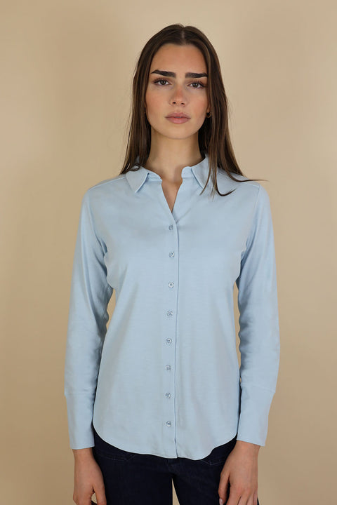 No2moro Daisy Cotton Shirt - Blue