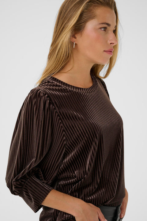 Kaffe Kacaca Blouse - Black Coffee