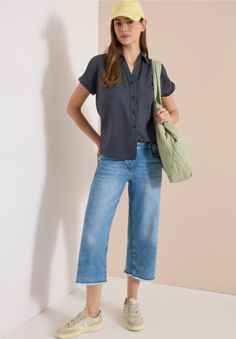 Cecil Neele 3/4 Length Wide Leg Jeans