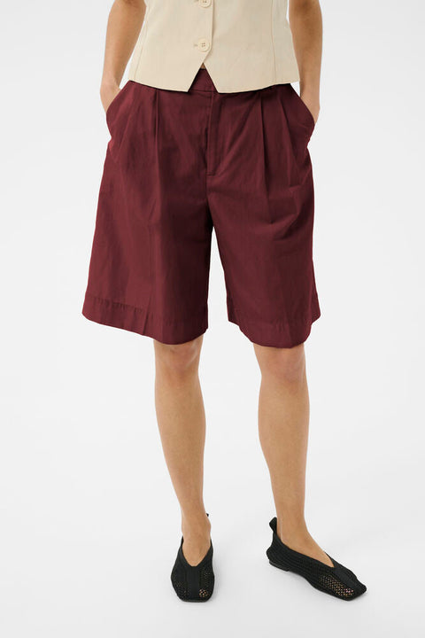 Part Two Benedikte Shorts - burnt russet