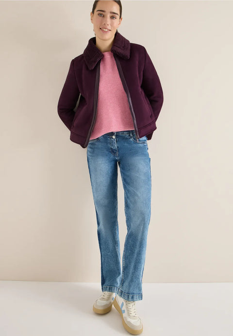 Cecil Suede Jacket - Grape