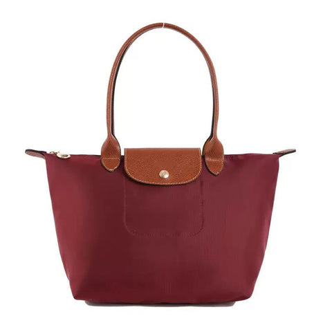 Shoulder Tote Bag - burgundy