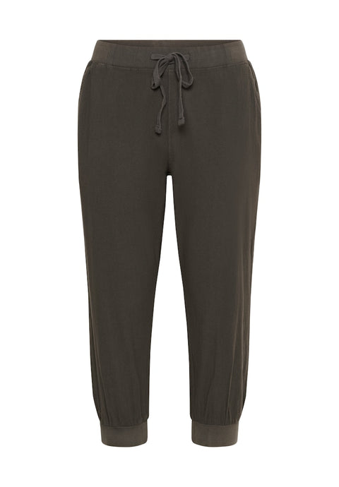 Kaffe Naya Capri Pants  - Black Oyster