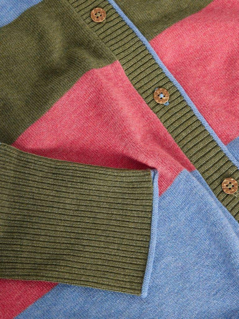 White Stuff LULU CREW NECK STRIPE CARDI
in GREEN MULTI