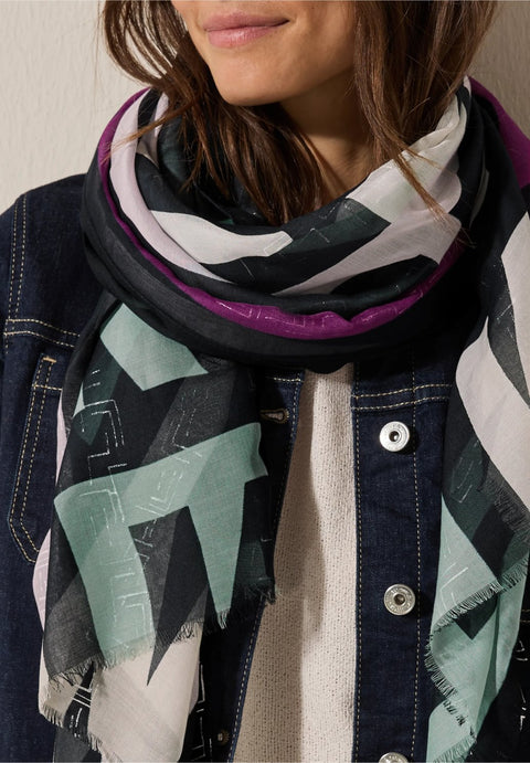 Cecil Foil Print Scarf