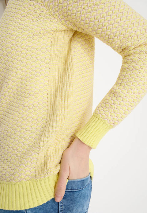 Cecil Iced Yellow Knit