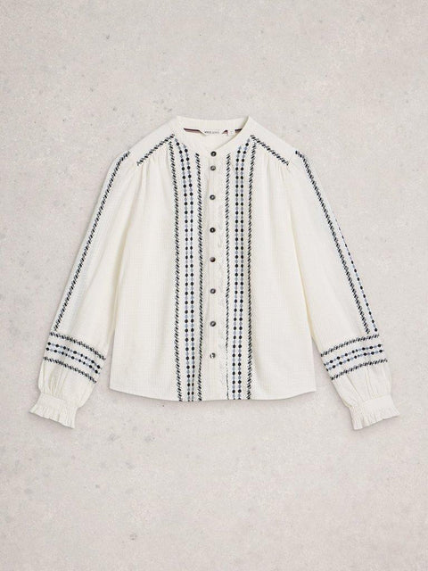 White Stuff Naomi Embroidered Blouse