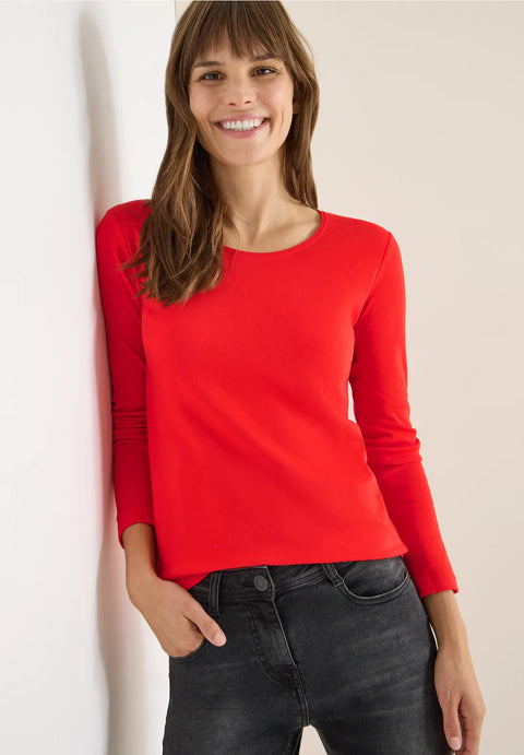 Cecil Basic Top -Pumpkin Orange