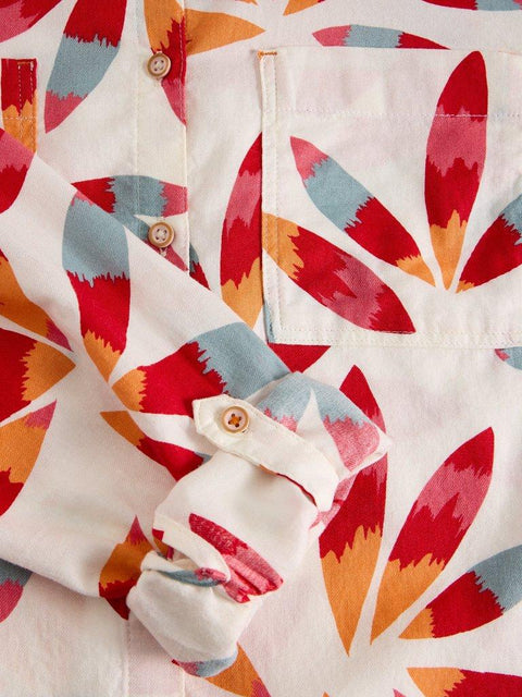 White Stuff Sophie Organic Cotton Shirt - Ivory Multi