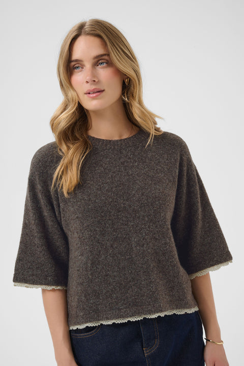 Cream Kibana Knit - Java Melange