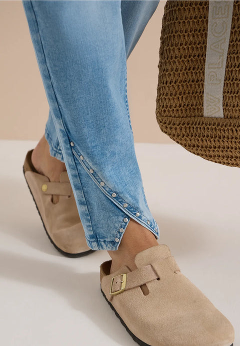 Cecil Scarlett Straight Leg Jeans- light blue wash