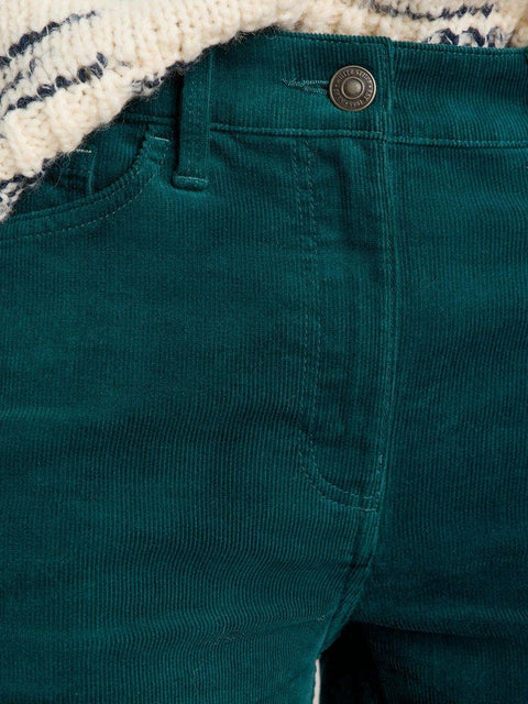 White Stuff Brooke Straight Leg Cord Jeans - dark green