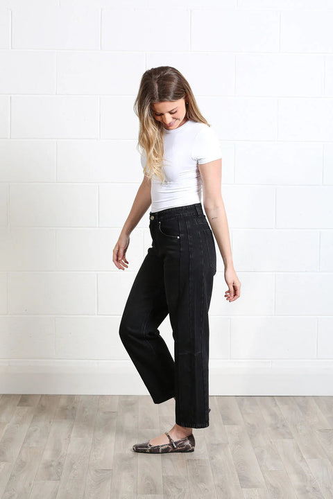 Rant & Rave Bailey Barrel Jeans- black