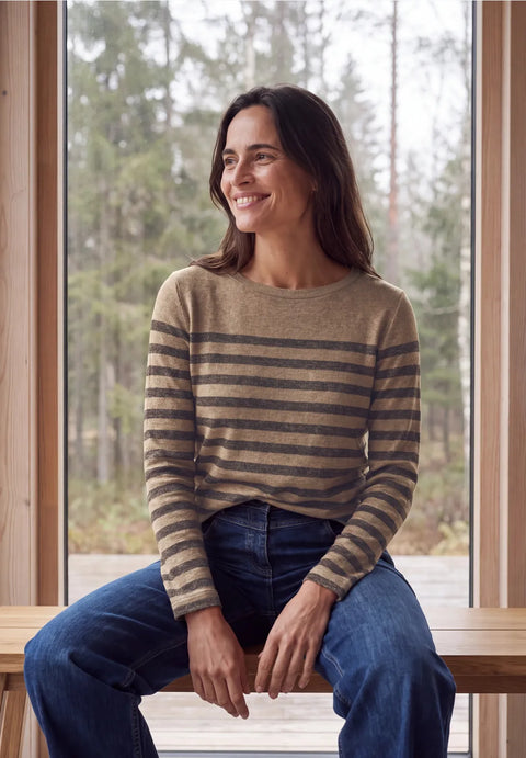 Cecil Cosy Melange Top