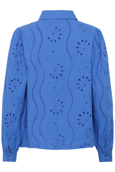 Cream Signe Shirt - Palace Blue