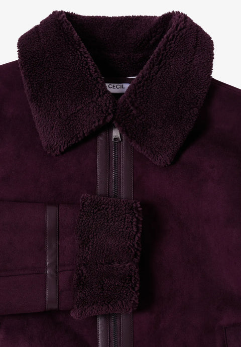 Cecil Suede Jacket - Grape