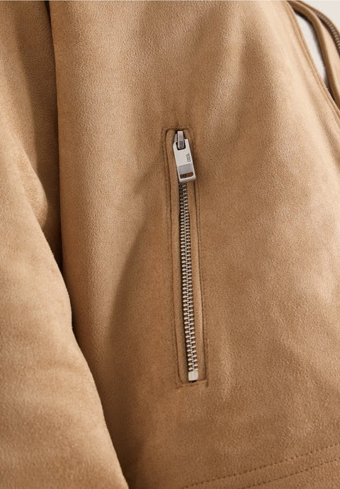 Cecil Velour Jacket - Golden Camel