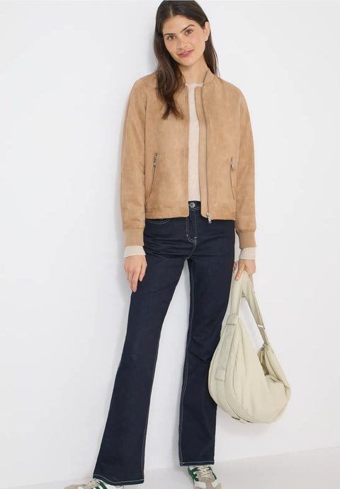 Cecil Velour Jacket - Golden Camel
