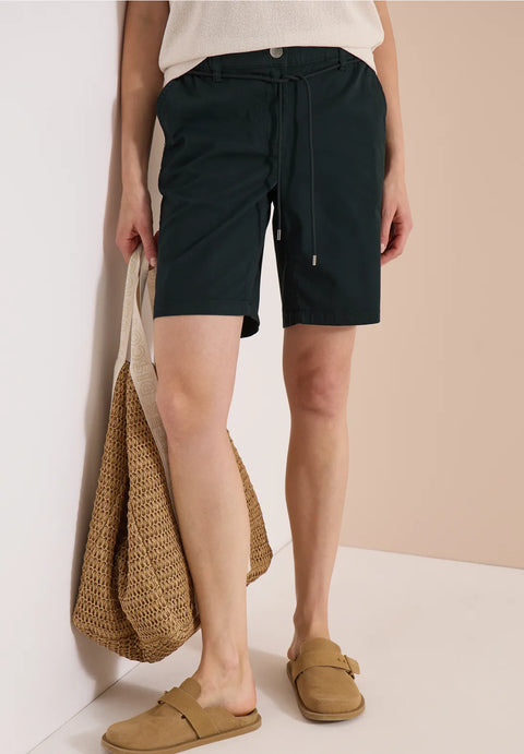 Cecil Mid Waist Neele Shorts - palm breeze green