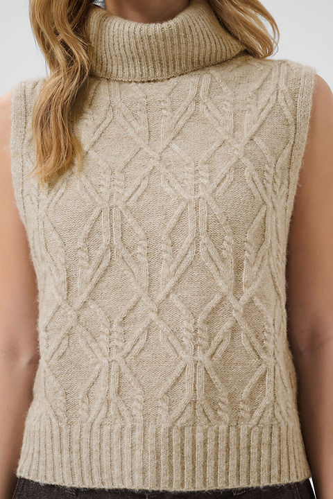 Cream Elsie Knit Slipover
