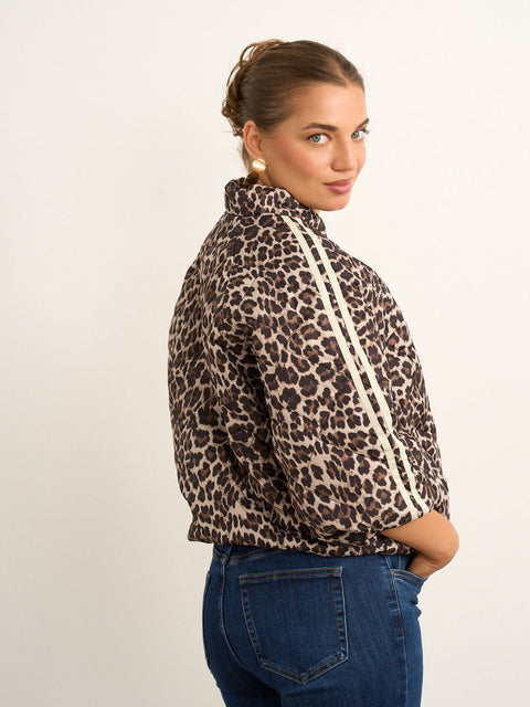 Kyla Animal Print Puffa Jacket