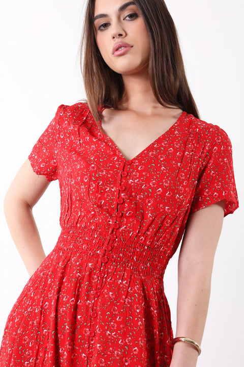 Marc Angelo Ali Maxi Dress - Red