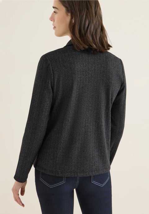 Cecil Black Herringbow Blazer