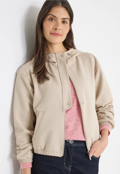 Cecil Jacket with Hood - Beige