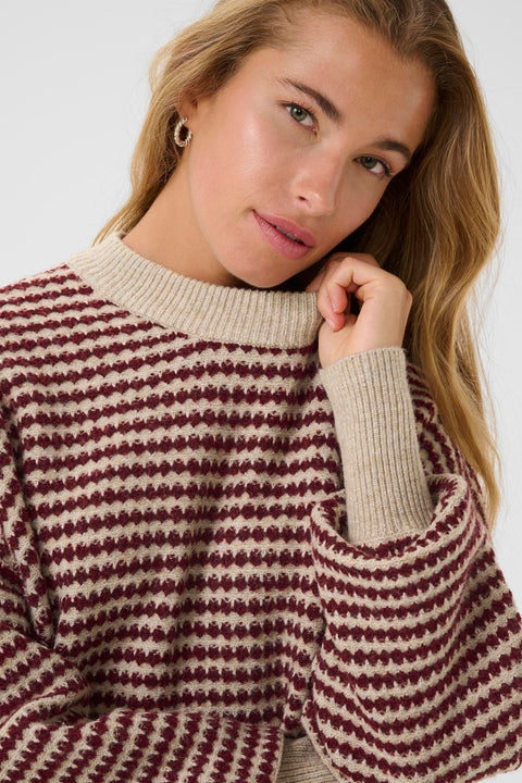 Kaffe Kaellery Knit - Feather grey melange Relaxed Fit