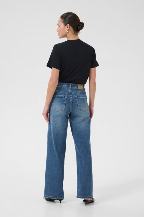 Kaffe Kabeook HW Reg Fit Jeans - med blue