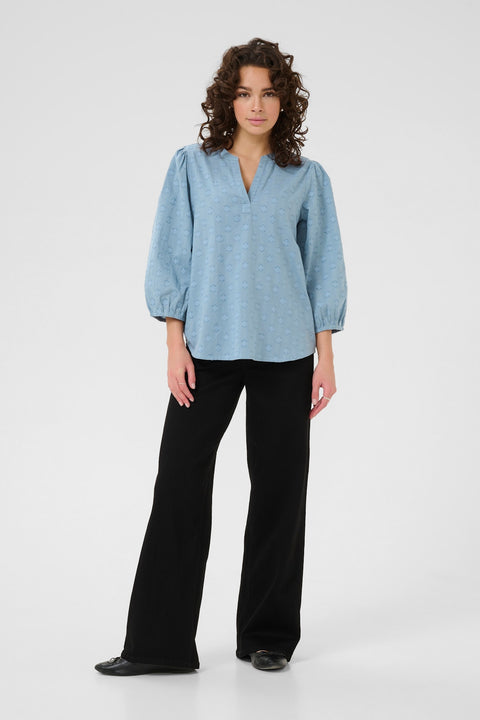 Kaffe Kaneya Blouse - Blue