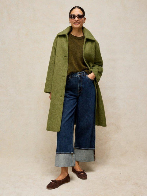 White Stuff Kelsey Wool Blend Oversized Coat