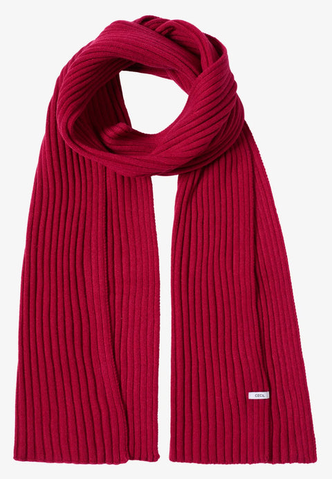 Cecil Knitted Scarf - Red