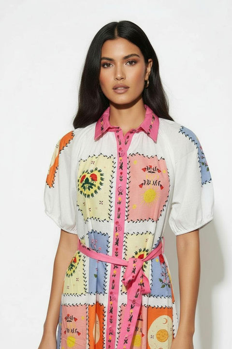 Marc Angelo Kim Print Dress