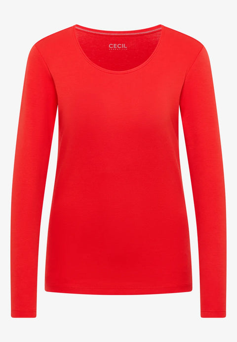 Cecil Basic Top -Pumpkin Orange