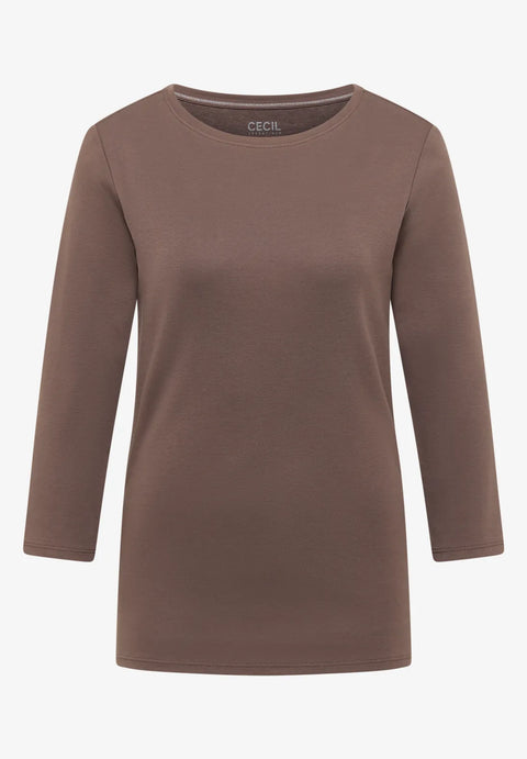 Cecil Basic Top - Urban Taupe