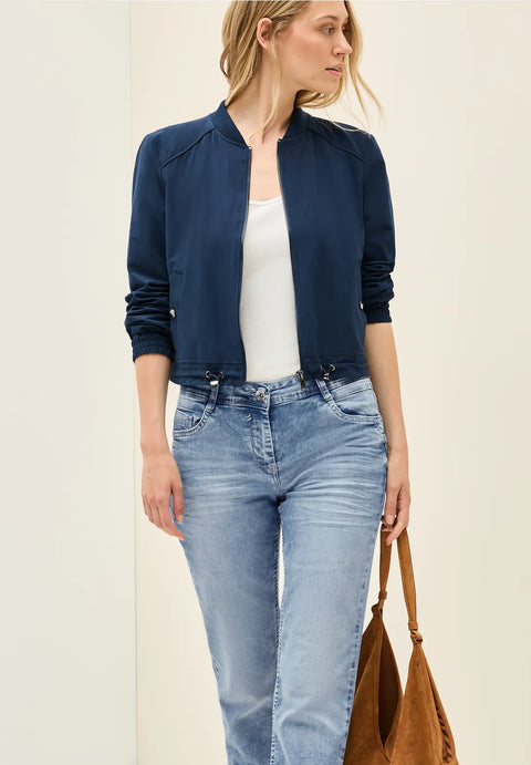 Cecil Scarlett Jeans with Turn Up - Light Blue
