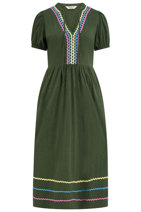 Sugarhill Renee Jersey Midi Dress - Olive