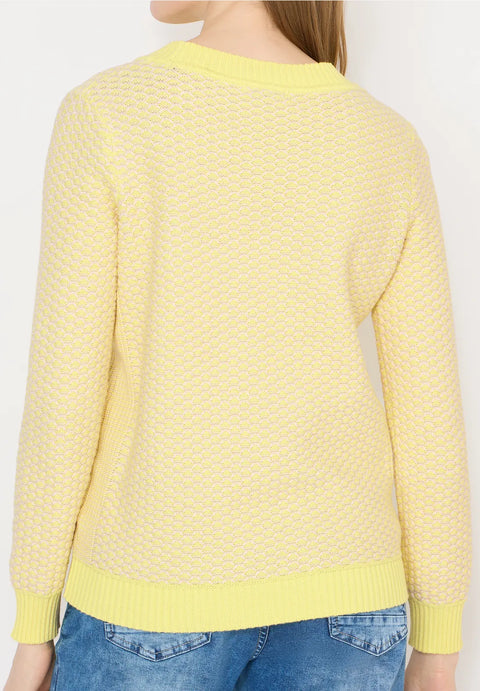 Cecil Iced Yellow Knit
