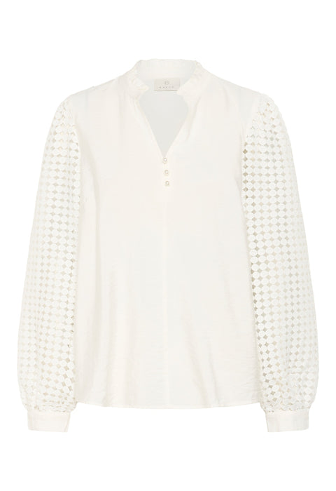 Kaffe Katuelle Blouse - Chalk
