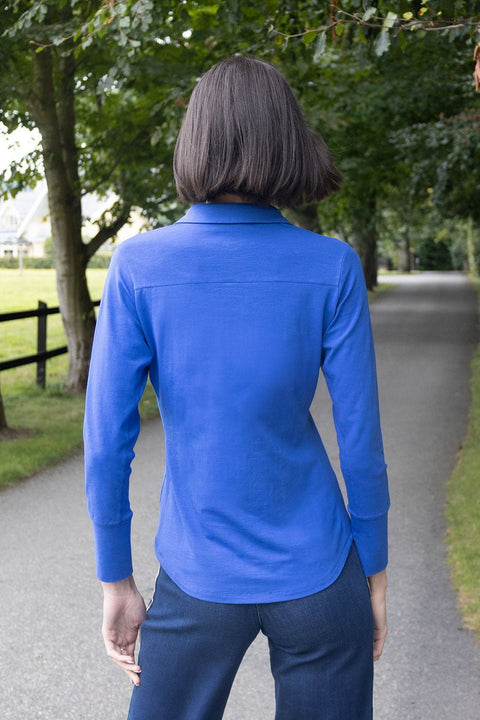 No2moro Izzy Cotton Shirt - Electric Blue