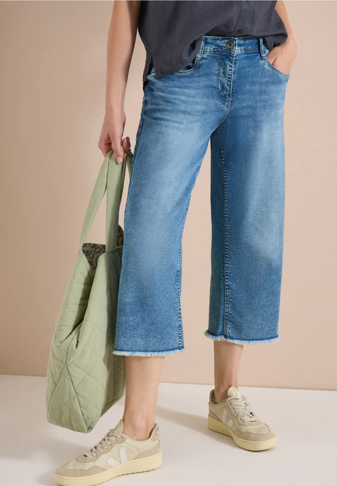 Cecil Neele 3/4 Length Wide Leg Jeans