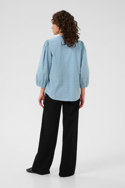 Kaffe Kaneya Blouse - Blue