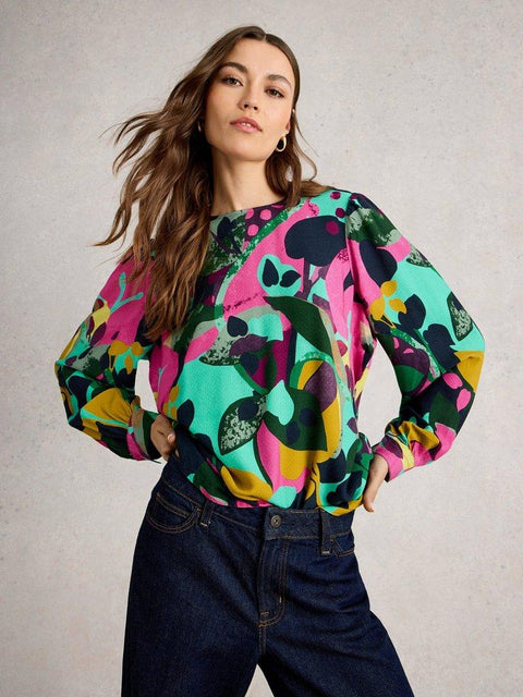 White Stuff Ulla Top - Pink Multi