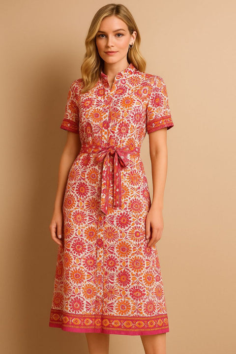 Marc Angelo Annie Dress - Orange Print