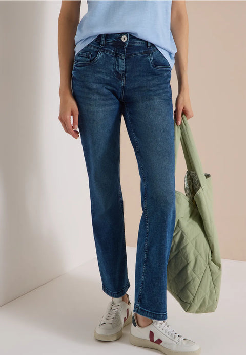 Cecil Toronto Bootcut - Dark Blue Wash