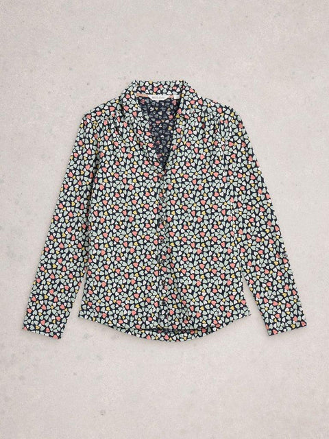White Stuff Annie Jersey Shirt - Blue Multi